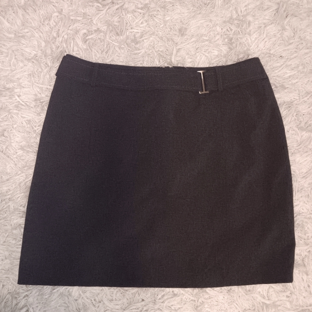 New York and Company City Stretch Gray pencil skirt size 14